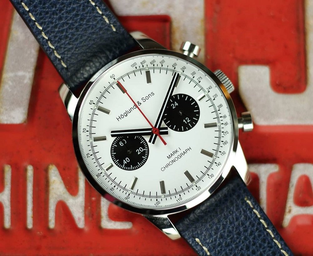 Mark I Chronographin kellotaulu on onnistunut.