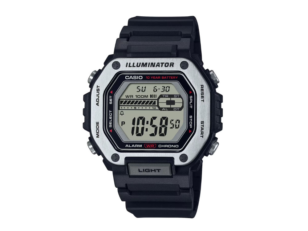 Casio MWD-110H erikoisuus on kaksoisaika. (Kuva: Casio)